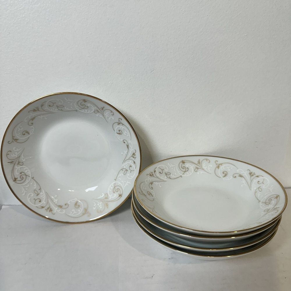 NORITAKE DUETTO 6610 Fruit Dessert Berry Bowls SET OF Five